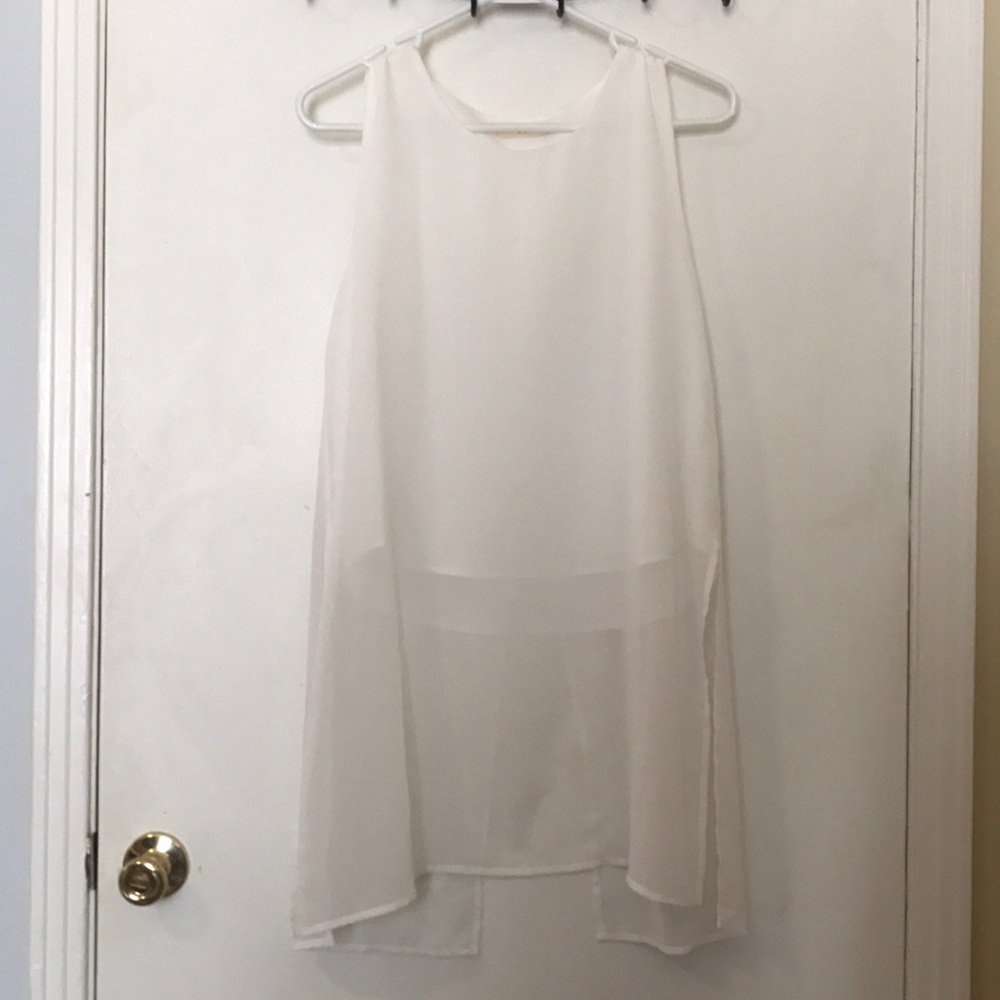 Sheer White Layered Tunic